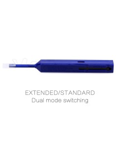 One Click - Penna per pulizia dei connettori di fibra ottica per connettori LC/MU da 1,25 mm (blu) 2
