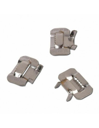 100Pz. GRAFFE ACC. INOX PER 3/8 LARG 9,5 mm