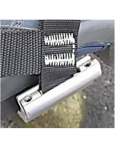 Coppia cinghie per ramponi monta palo in acciaio. 2