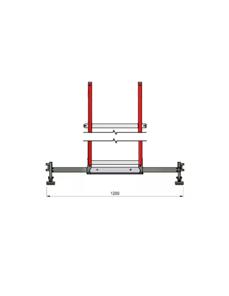 Scala in vetroresina IRMUT 3 montate 10-9-6 pioli
