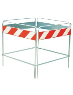 Quadrilatero per chiusini. Cavalletto transenna...