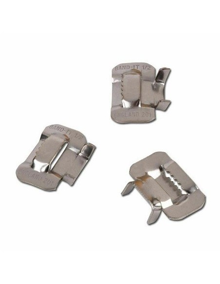 100Pz. GRAFFE ACC. INOX PER 3/4 LARG 19,5 mm